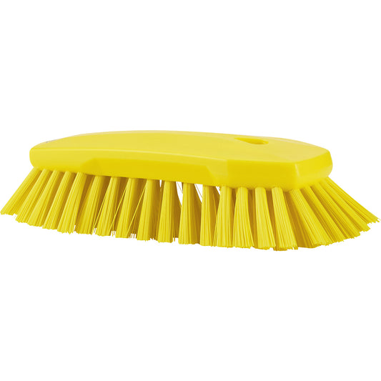 Washing brush, XL, extra hard, pack of 10, yellow.