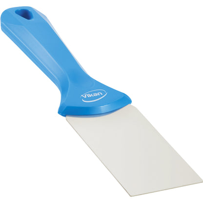 Hand scraper with stainless steel blade, width 50 mm, pack of 10, blue.
