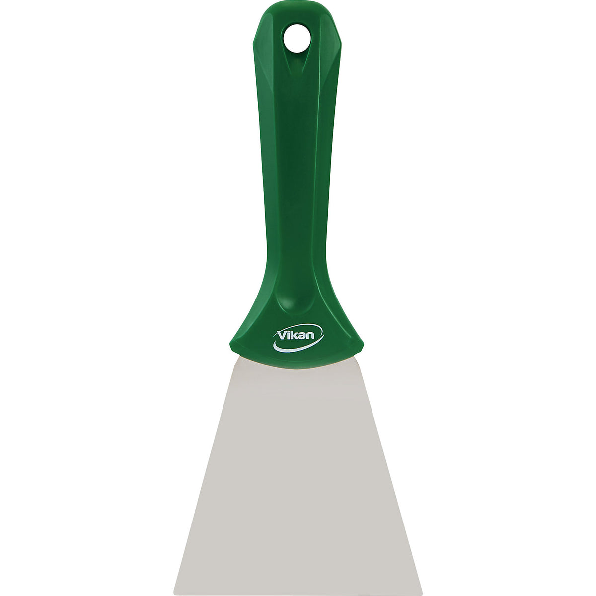 Hand scraper with stainless steel blade, width 100 mm, pack of 10, green.