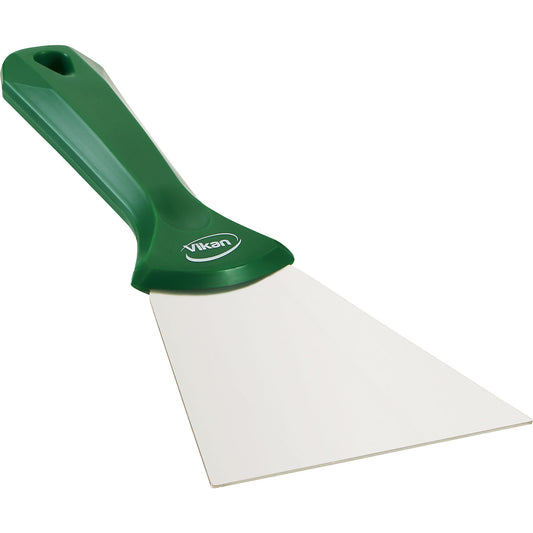 Hand scraper with stainless steel blade, width 100 mm, pack of 10, green.