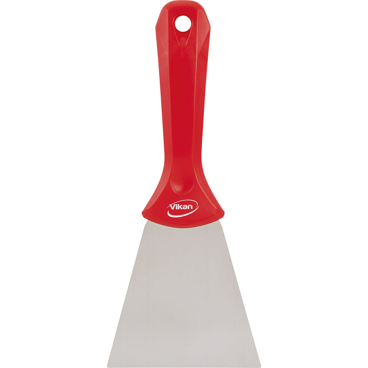 Hand scraper with stainless steel blade, width 100 mm, pack of 10, red.
