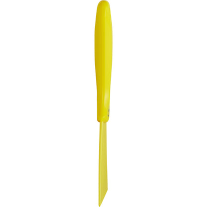 Hand scraper with nylon blade, width 100 mm, pack of 10, yellow.
