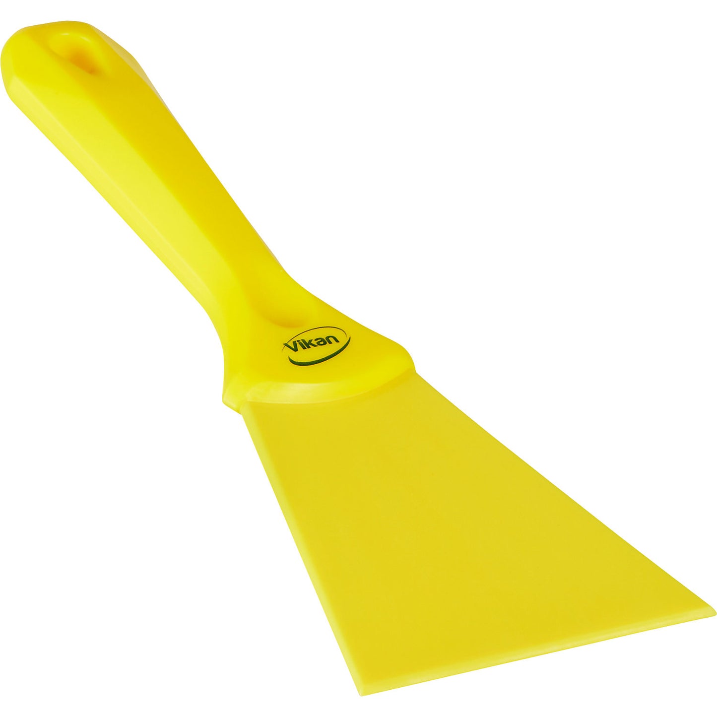 Hand scraper with nylon blade, width 100 mm, pack of 10, yellow.