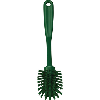 Scrubbing brush with scraper edge, medium, pack of 20, green.