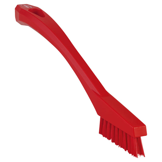 Detail brush, extra hard, pack of 10, red.