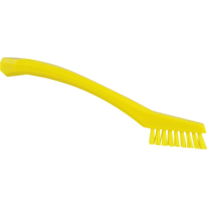 Detail brush, extra hard, pack of 10, yellow.