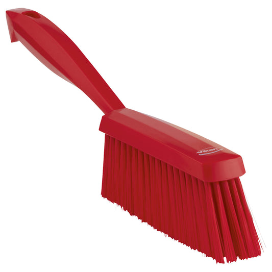 Hand brush, suitable for foodstuffs, soft, pack of 15, red.
