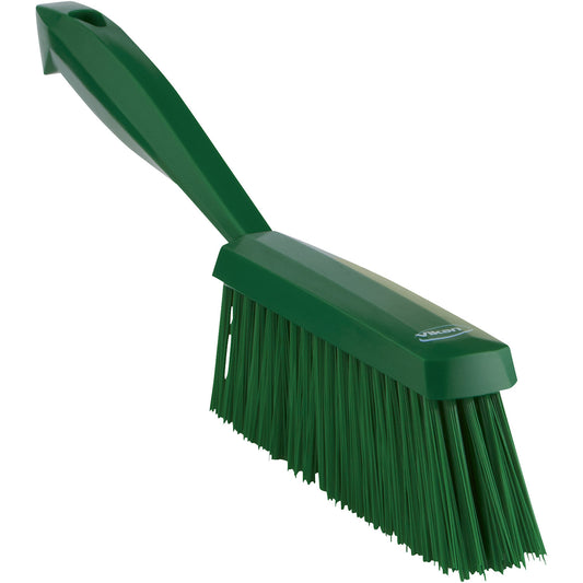 Hand brush, suitable for foodstuffs, medium, pack of 15, green.