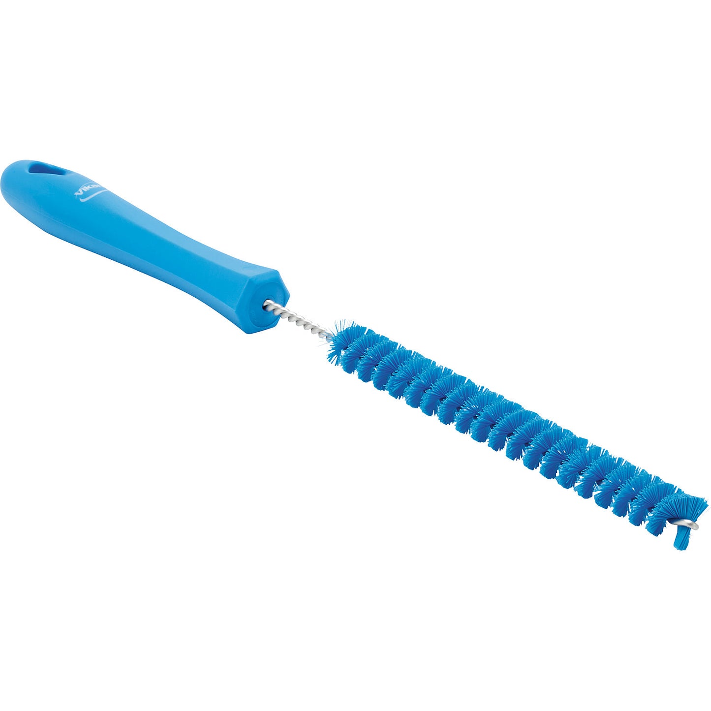 Pipe brush with handle, hard, Ø 15 mm, pack of 15, blue.