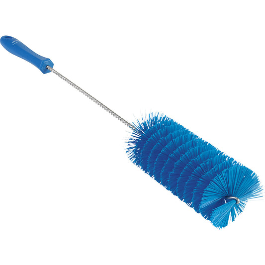 Pipe brush with handle, medium, Ø 60 mm, pack of 15, blue.