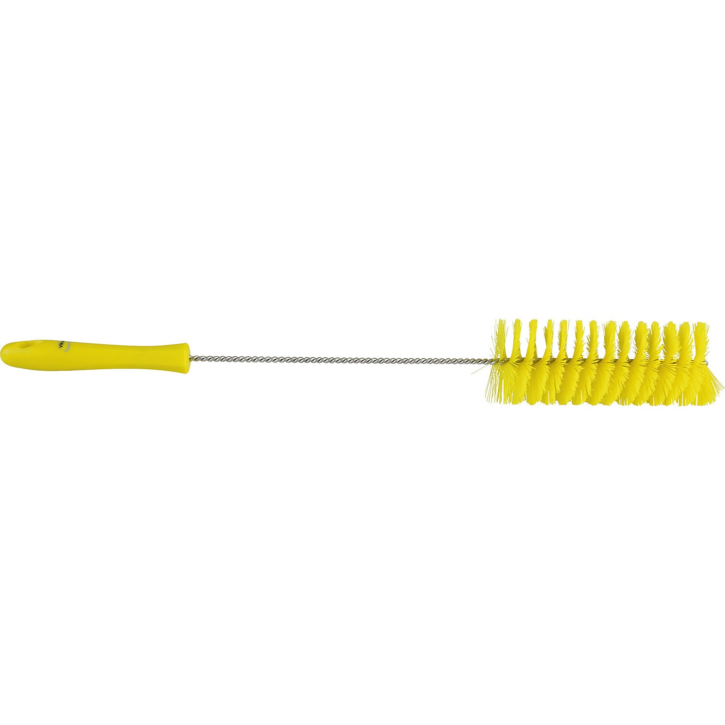 Pipe brush with handle, medium, Ø 60 mm, pack of 15, yellow.
