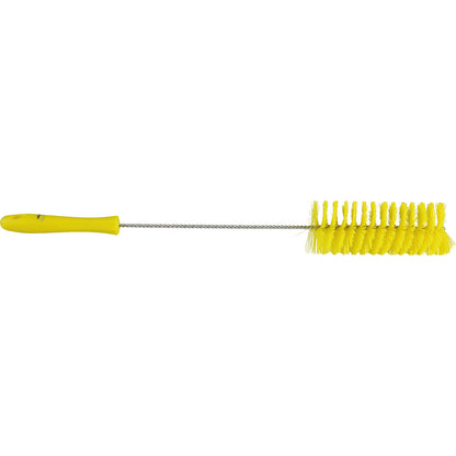 Pipe brush with handle, medium, Ø 60 mm, pack of 15, yellow.