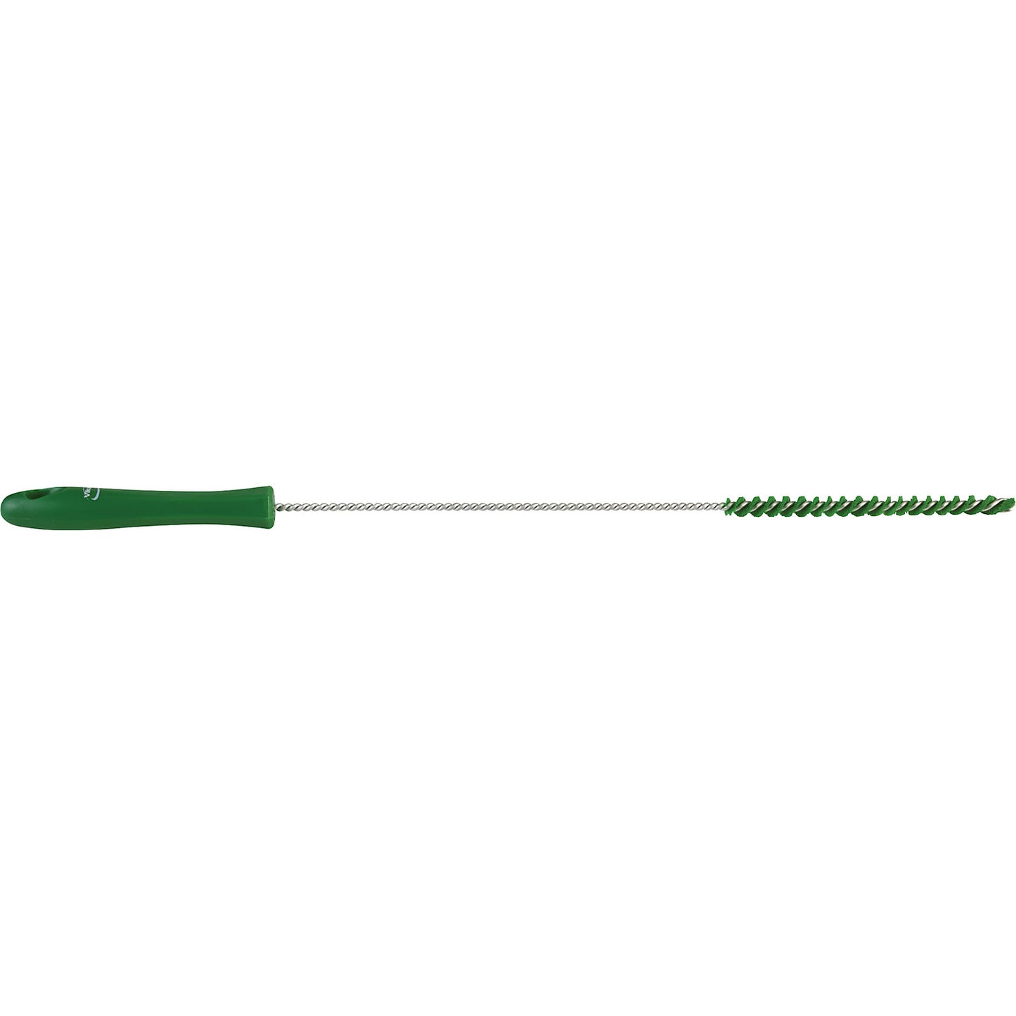 Pipe brush with handle, hard, Ø 10 mm, pack of 15, green.
