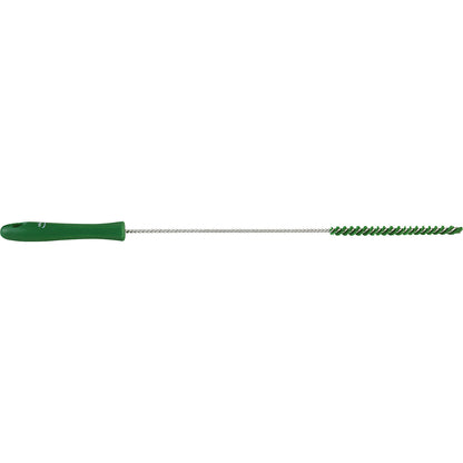 Pipe brush with handle, hard, Ø 10 mm, pack of 15, green.