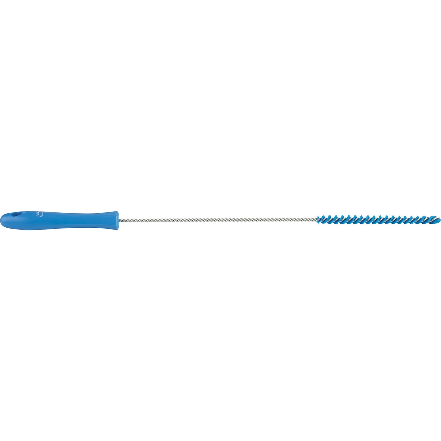 Pipe brush with handle, hard, Ø 10 mm, pack of 15, blue.