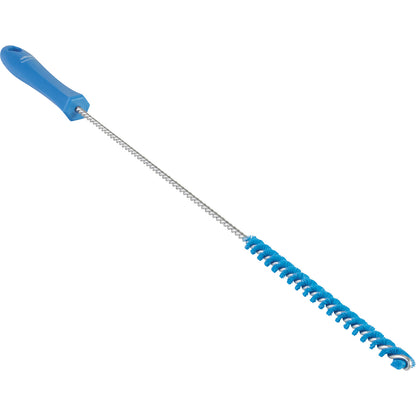 Pipe brush with handle, hard, Ø 10 mm, pack of 15, blue.