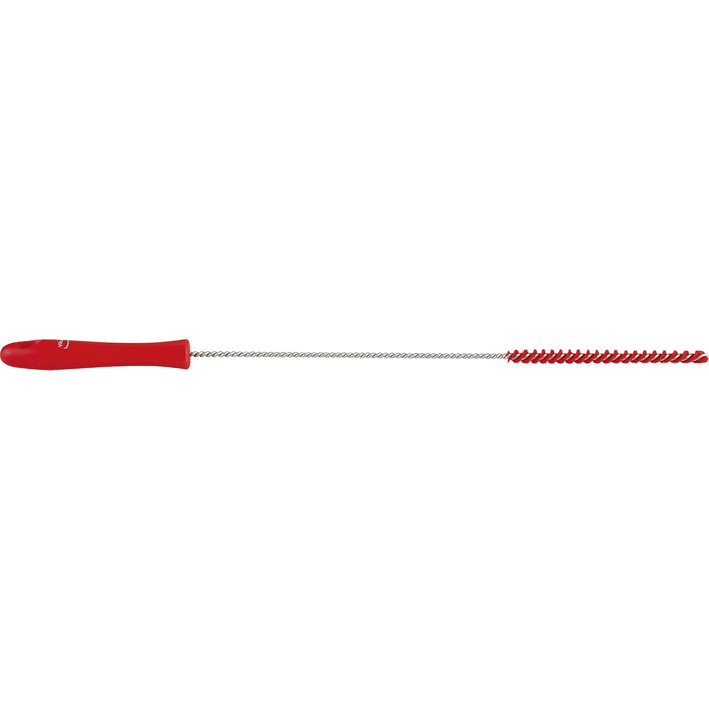 Pipe brush with handle, hard, Ø 10 mm, pack of 15, red.