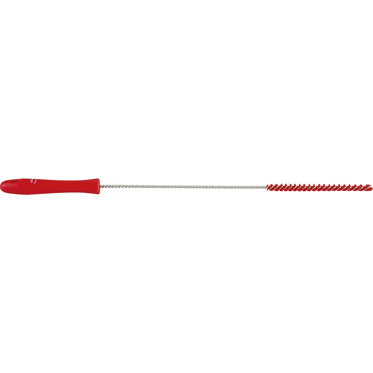Pipe brush with handle, hard, Ø 10 mm, pack of 15, red.