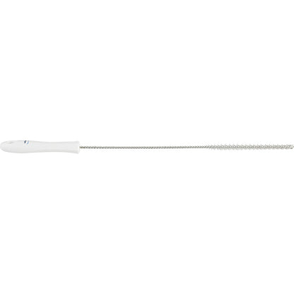Pipe brush with handle, hard, Ø 10 mm, pack of 15, white.