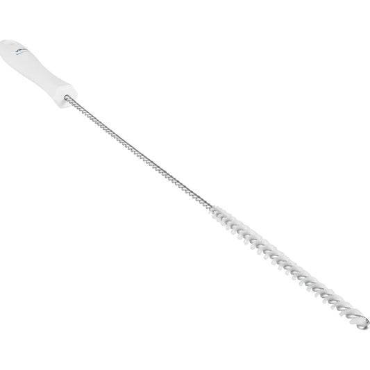 Pipe brush with handle, hard, Ø 10 mm, pack of 15, white.