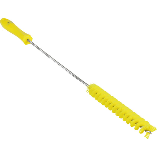 Pipe brush with handle, medium, Ø 20 mm, pack of 15, yellow.