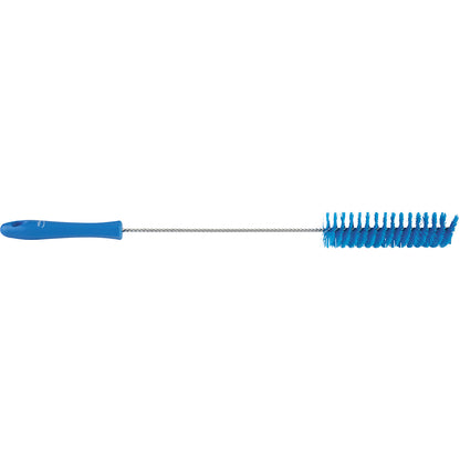 Pipe brush with handle, hard, Ø 40 mm, pack of 15, blue.