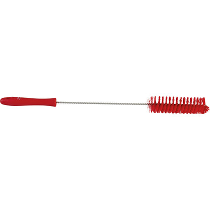 Pipe brush with handle, hard, Ø 40 mm, pack of 15, red.