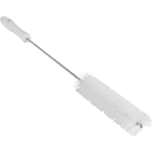 Pipe brush with handle, hard, Ø 40 mm, pack of 15, white.