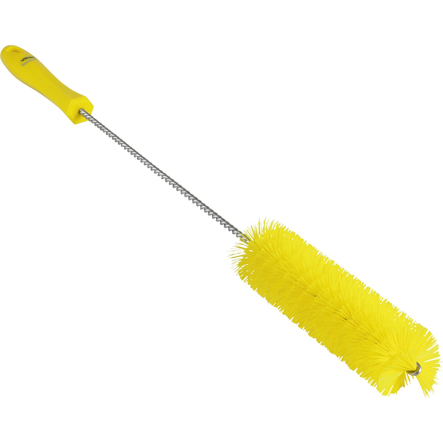 Pipe brush with handle, hard, Ø 40 mm, pack of 15, yellow.