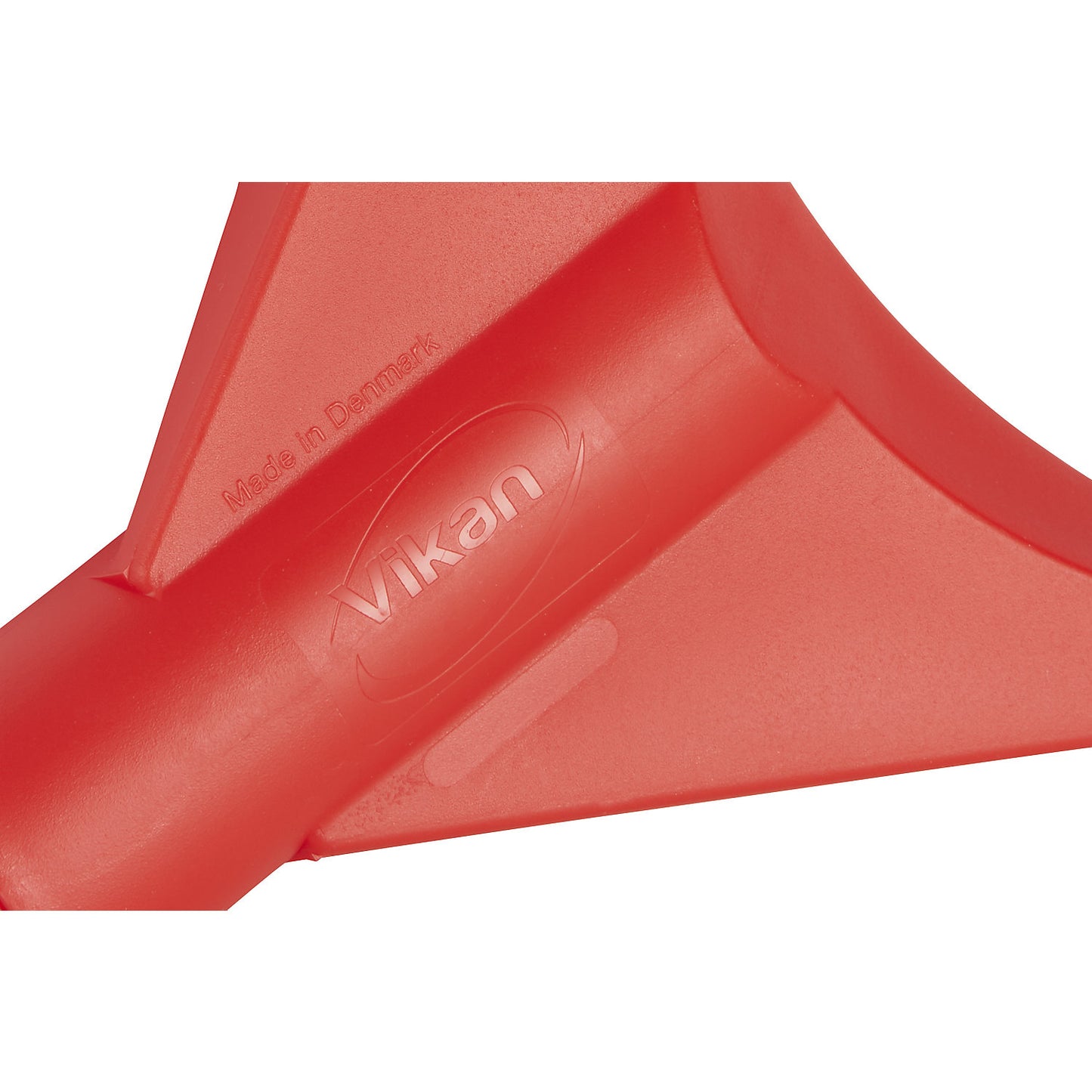 Shovel, ergonomic and suitable for foodstuffs, overall length 1310 mm, red.