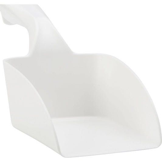 Hand shovel, suitable for foodstuffs, capacity 1 l, pack of 12, white.