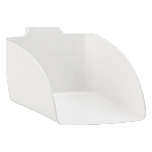 Hand shovel, suitable for foodstuffs, capacity 0.5 l, pack of 15, white.