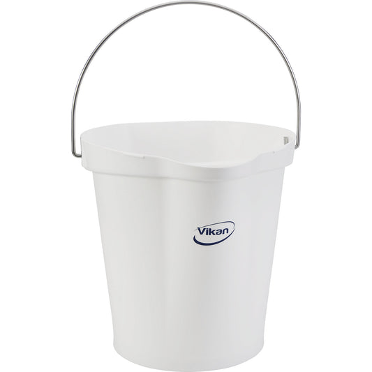 Bin, suitable for foodstuffs, capacity 12 l, pack of 6, white.