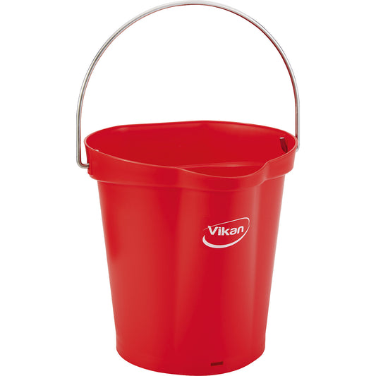 Bin, suitable for foodstuffs, capacity 6 l, pack of 5, red.