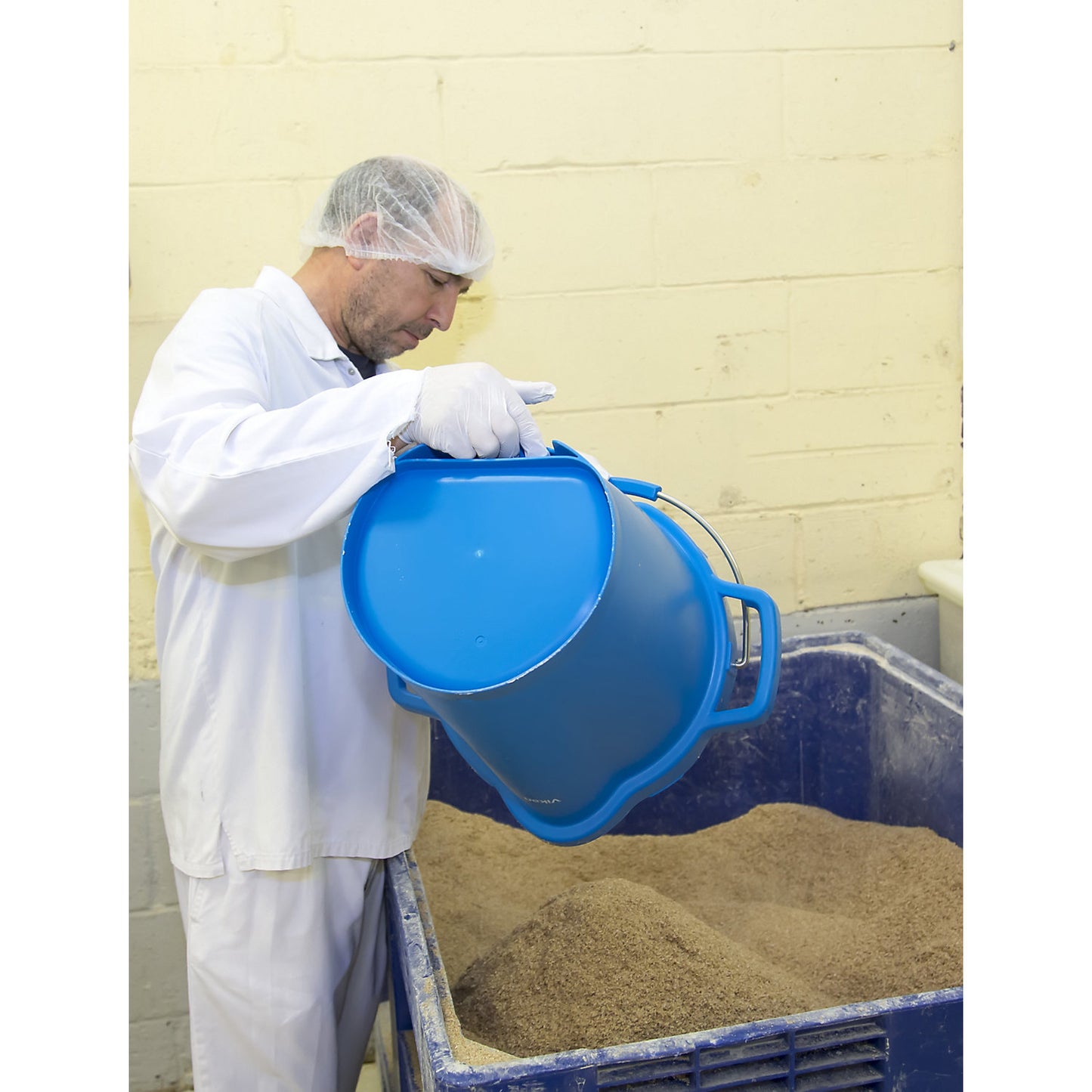 Bin, suitable for foodstuffs, capacity 20 l, pack of 5, blue.