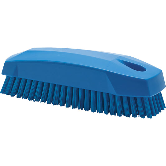 Hand and nail brush S, hard, pack of 25, blue.