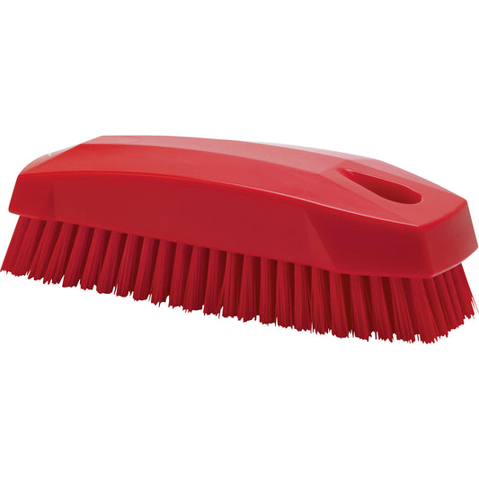 Hand and nail brush S, hard, pack of 25, red.