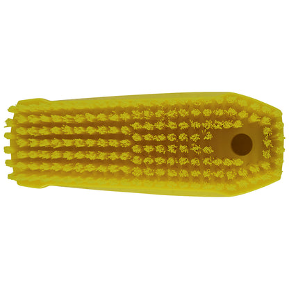 Hand and nail brush S, hard, pack of 25, yellow.