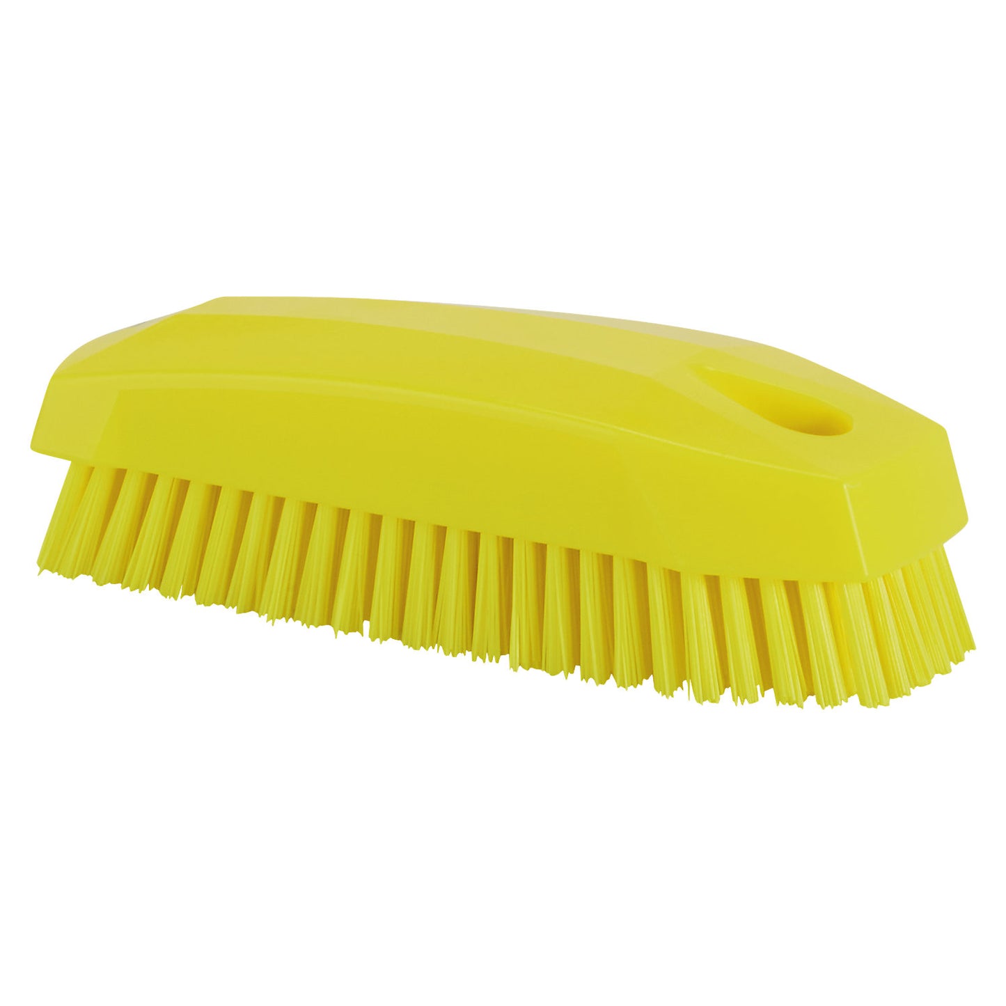 Hand and nail brush S, hard, pack of 25, yellow.
