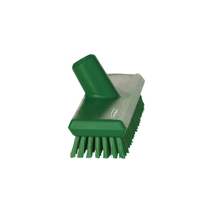 Scrubber with water channel, extra hard, pack of 10, green.