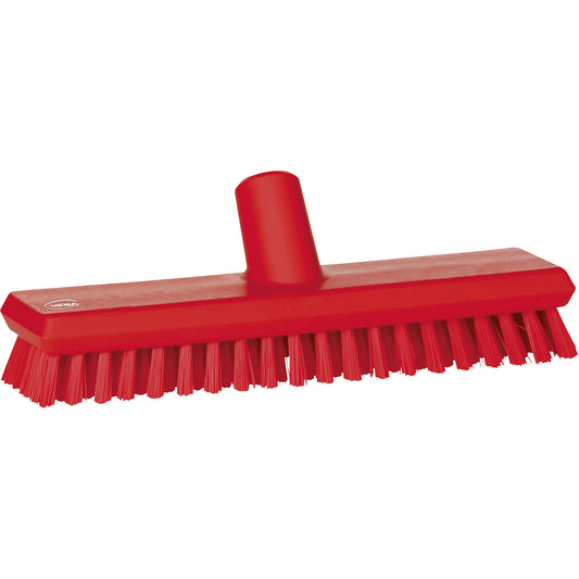 Scrubber with water channel, extra hard, pack of 10, red.