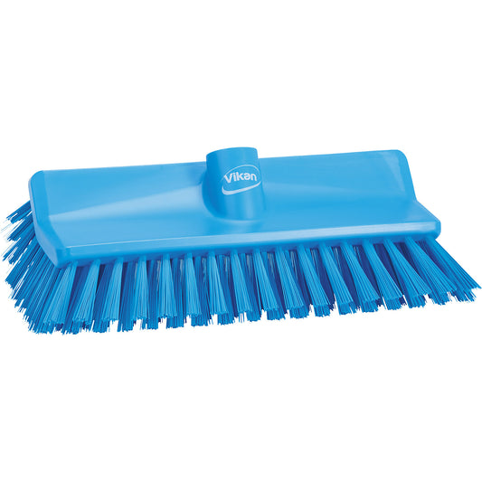 High-low brush/corner scrubbing brush, medium, pack of 10, blue.
