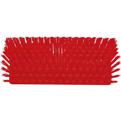 High-low brush/corner scrubbing brush, medium, pack of 10, red.