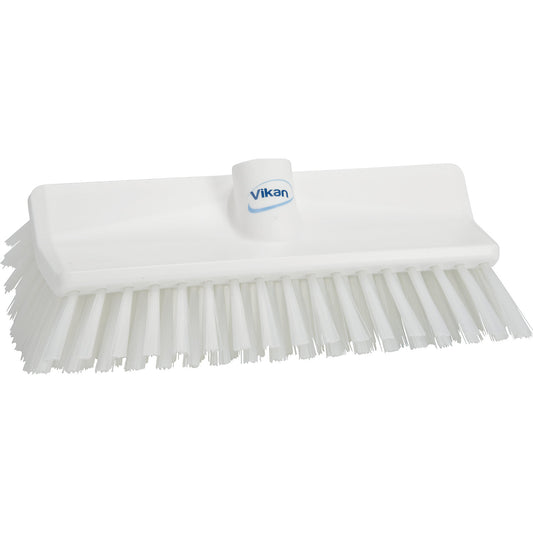 High-low brush/corner scrubbing brush, medium, pack of 10, white.