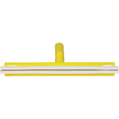 Water wiper with replaceable cartridge, with swivel hinge, length 400 mm, pack of 10, yellow.