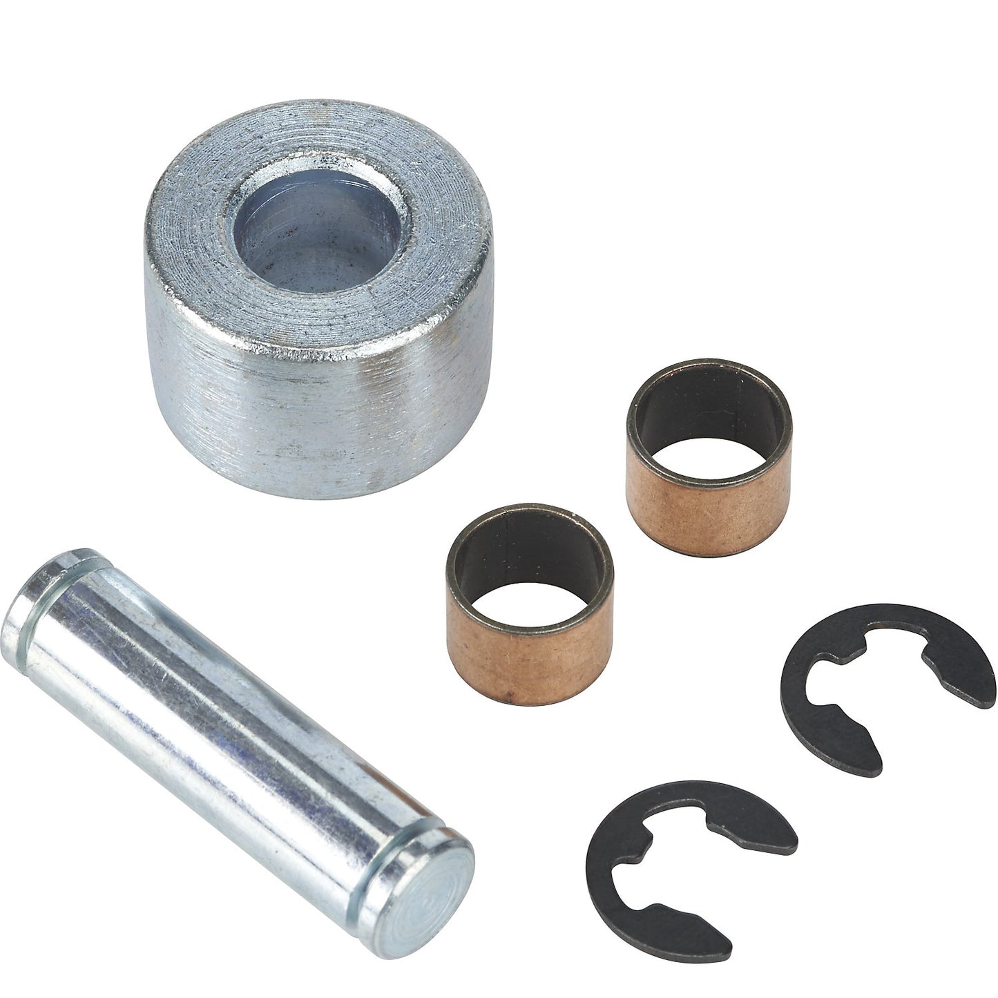Pressure roller, incl. bushings, bolts and stops, for platform lift.