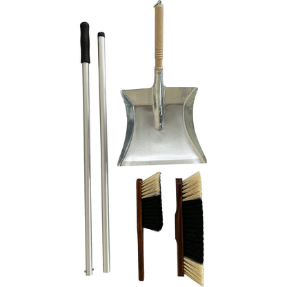 Complete household broom set, broom width 280 mm, with dustpan and hand brush.