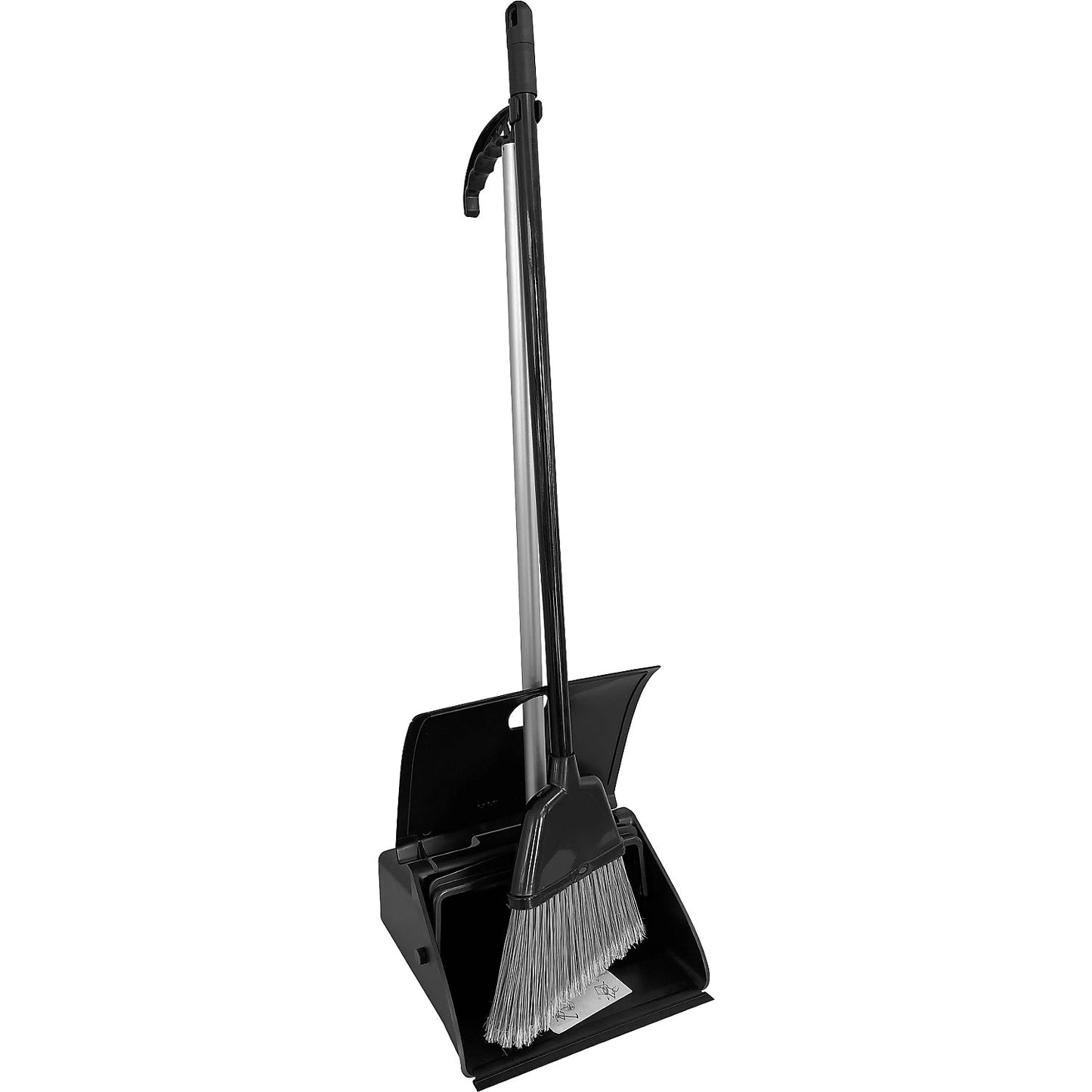 Sweeping set, long handle dustpan with broom, for outdoor use, with handle.