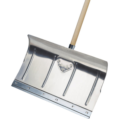 Aluminium snow shovel, blade WxH 500 x 340 mm, pack of 5, with aspen handle.