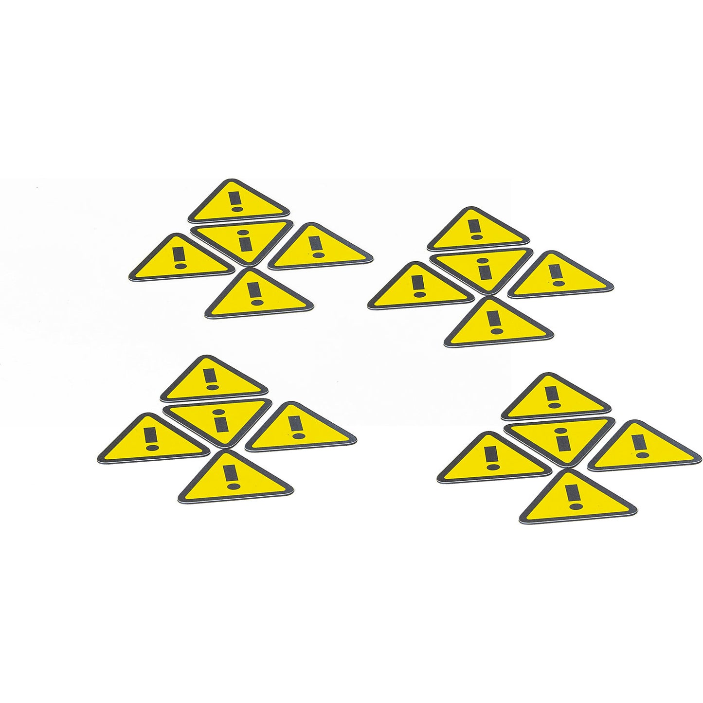 Magnetic ATTENTION symbol, HxW 35 x 40 mm, pack of 20, yellow / black.